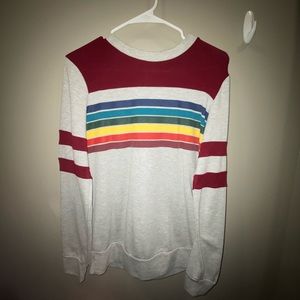 Rainbow Striped Sweatshirt